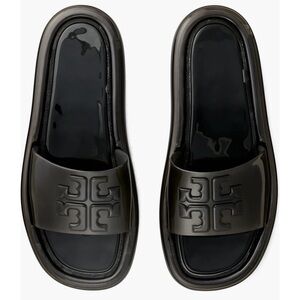 Tory Burch Bubble Jelly Slide Sandal Black Sz 10B